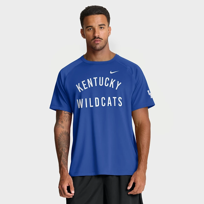 T-shirt Nike Royal Kentucky Wildcats Premium Performance Ready Raglan Dri-FIT pour homme