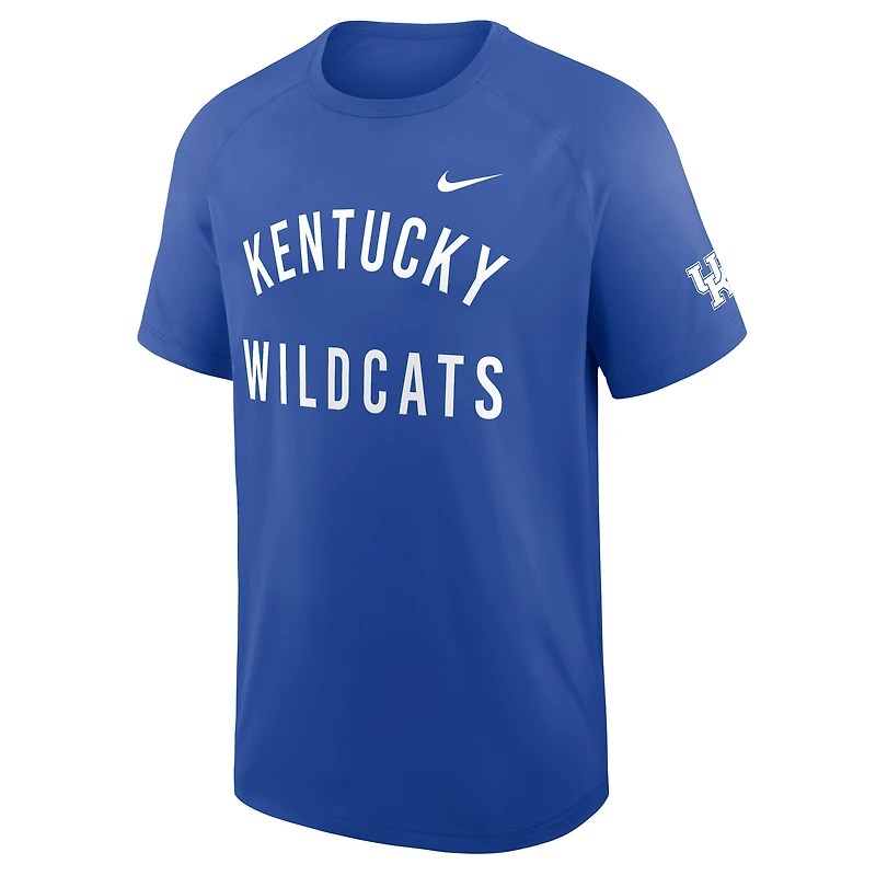 T-shirt Nike Royal Kentucky Wildcats Premium Performance Ready Raglan Dri-FIT pour homme