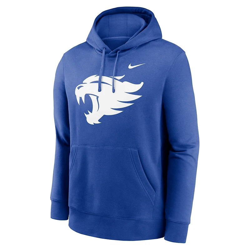 Men's Nike Royal Kentucky Wildcats Primetime Alternate Logo Club Fleece Pullover Hoodie