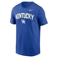 T-shirt Nike Royal Kentucky Wildcats Primetime Arch Stack pour homme