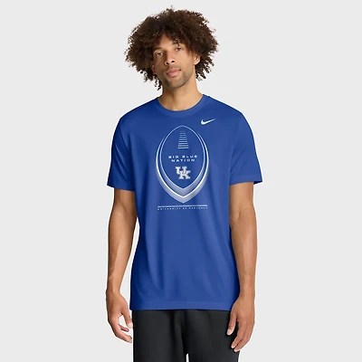 T-shirt Nike Royal Kentucky Wildcats Primetime Legend Football Icon Dri-FIT pour homme