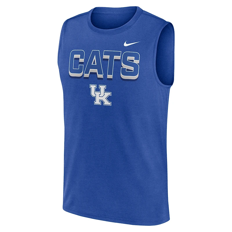 Men's Nike Royal Kentucky Wildcats Primetime Tricode Legend Dri-FIT Tank Top