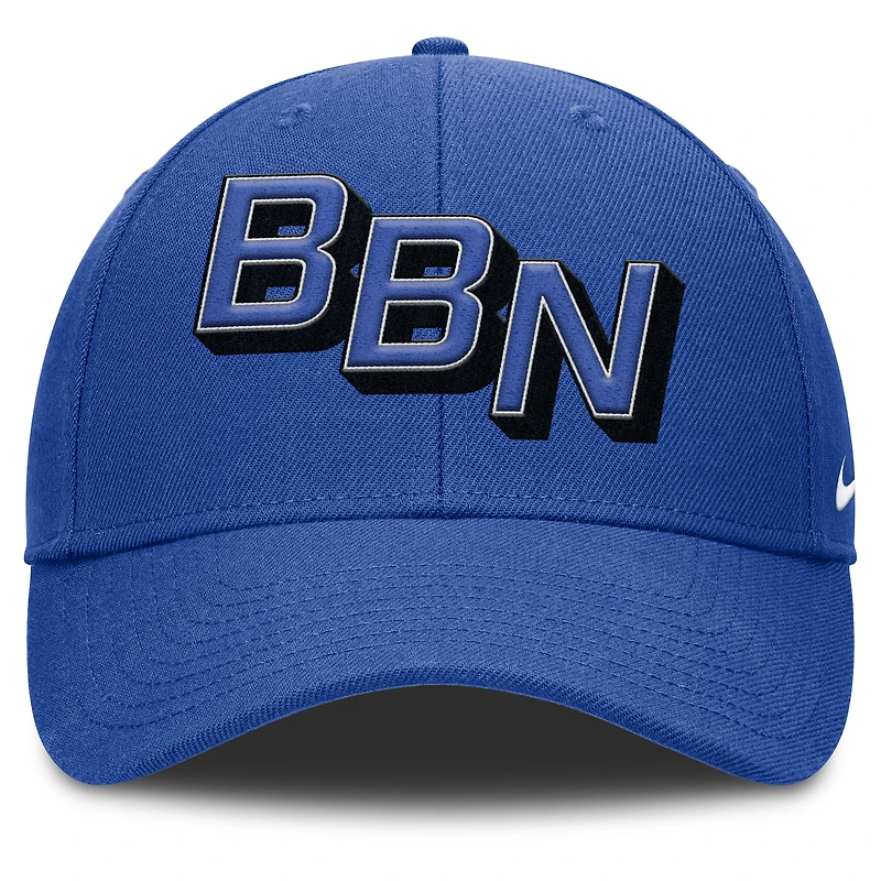 Men's Nike Royal Kentucky Wildcats Slanted Primetime Rise Performance Adjustable Hat