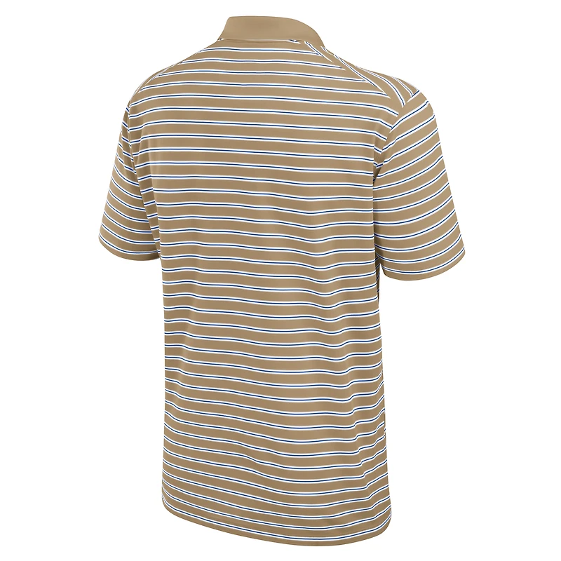 Men's Nike Tan Kentucky Wildcats Athletic Prep Striped Performance Polo
