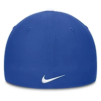 Casquette Nike Flex Sideline Rise pour homme, blanc/bleu royal, Kentucky Wildcats 2025