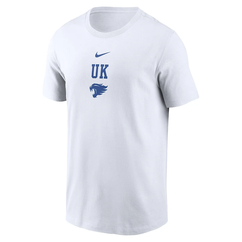 Men's Nike White Kentucky Wildcats 2-Hit Stacked T-Shirt
