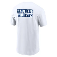 Men's Nike White Kentucky Wildcats 2-Hit Stacked T-Shirt