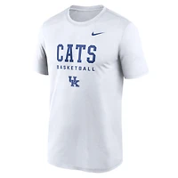 Men's Nike White Kentucky Wildcats 2025 Courtside Basketball Legend Dri-FIT T-Shirt
