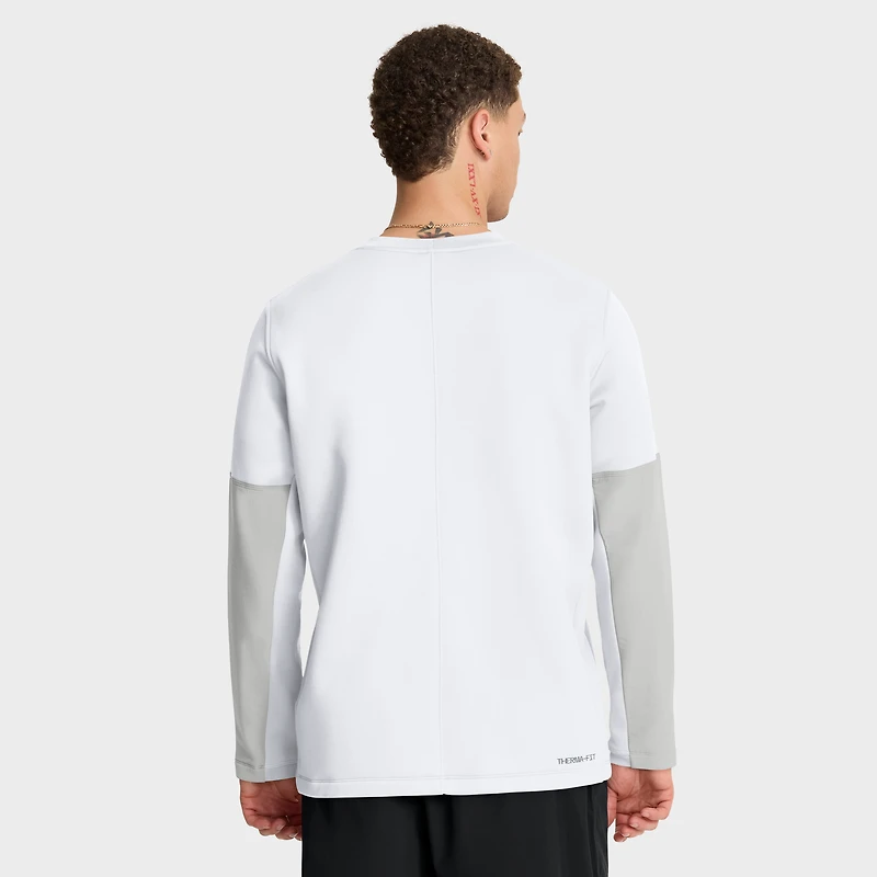 T-shirt Nike blanc à manches longues Kentucky Wildcats 2025 Sideline Coach Therma-FIT pour homme
