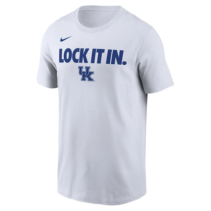 Men's Nike  White Kentucky Wildcats 2026 On-Court Bench T-Shirt
