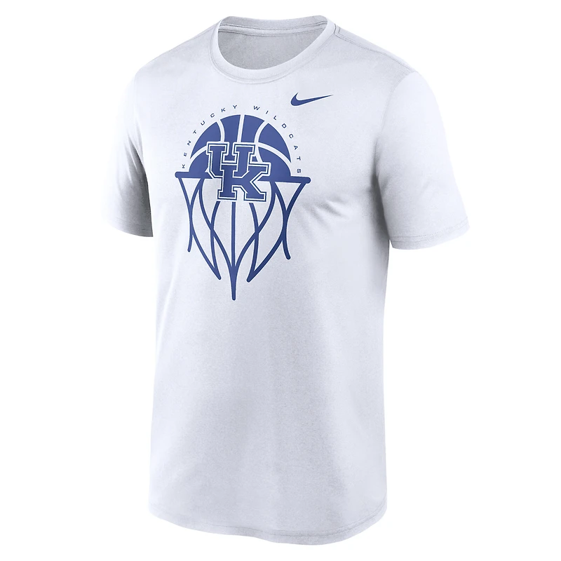 T-shirt Nike Dri-FIT blanc Kentucky Wildcats Basketball Icon Legend pour homme