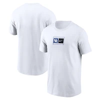 Men's Nike White Kentucky Wildcats Campus Logo Swoosh T-Shirt