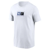 Men's Nike White Kentucky Wildcats Campus Logo Swoosh T-Shirt