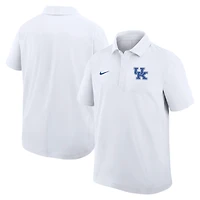 Men's Nike White Kentucky Wildcats Coaches Sideline Dri-FIT Polo