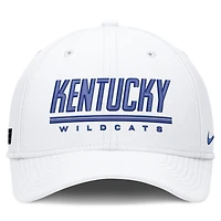 Casquette Nike Swooshflex blanche Kentucky Wildcats Game Day Rise pour homme