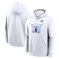 Sweat à capuche en polaire blanc Nike Kentucky Wildcats Legacy Logo Club pour homme