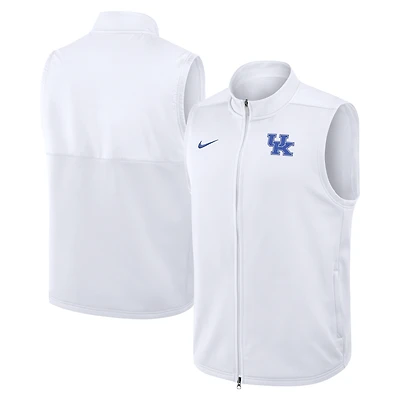 Men's Nike White Kentucky Wildcats Primetime Victory Therma-FIT Full-Zip Vest