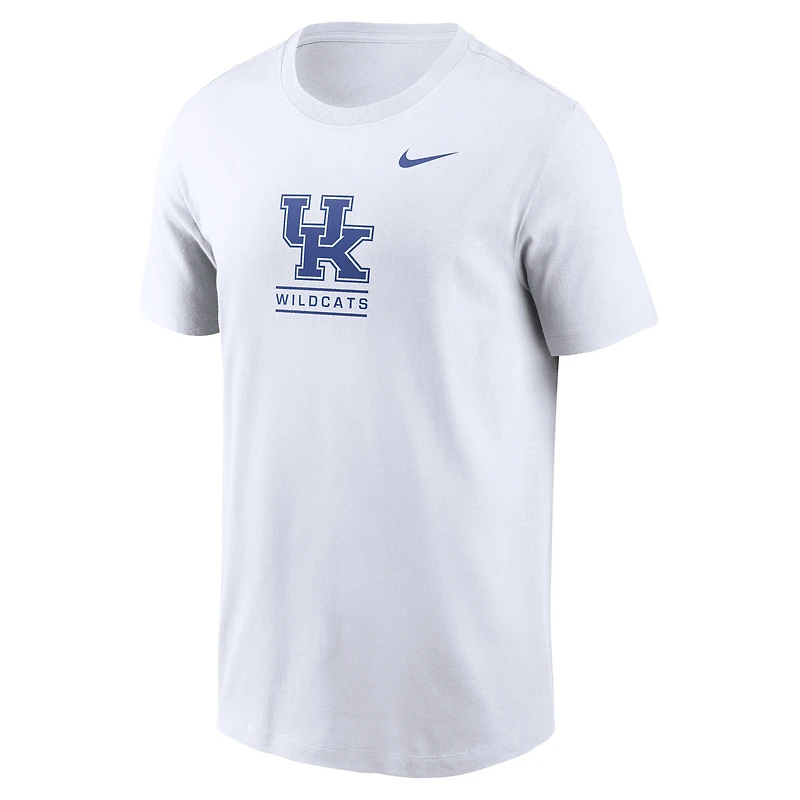 T-shirt Nike blanc pour homme Kentucky Wildcats
