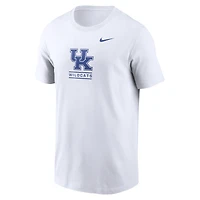 T-shirt Nike blanc pour homme Kentucky Wildcats