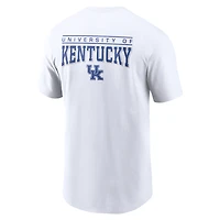 T-shirt Nike blanc pour homme Kentucky Wildcats