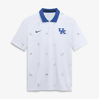 Polo Nike Dri-FIT blanc Kentucky Wildcats à motif Vapor pour homme