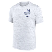 Men's Nike White Kentucky Wildcats Velocity Stacked Dri-FIT T-Shirt