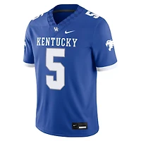 Maillot de football Nike Zach Calzada Royal Kentucky Wildcats domicile NIL pour homme