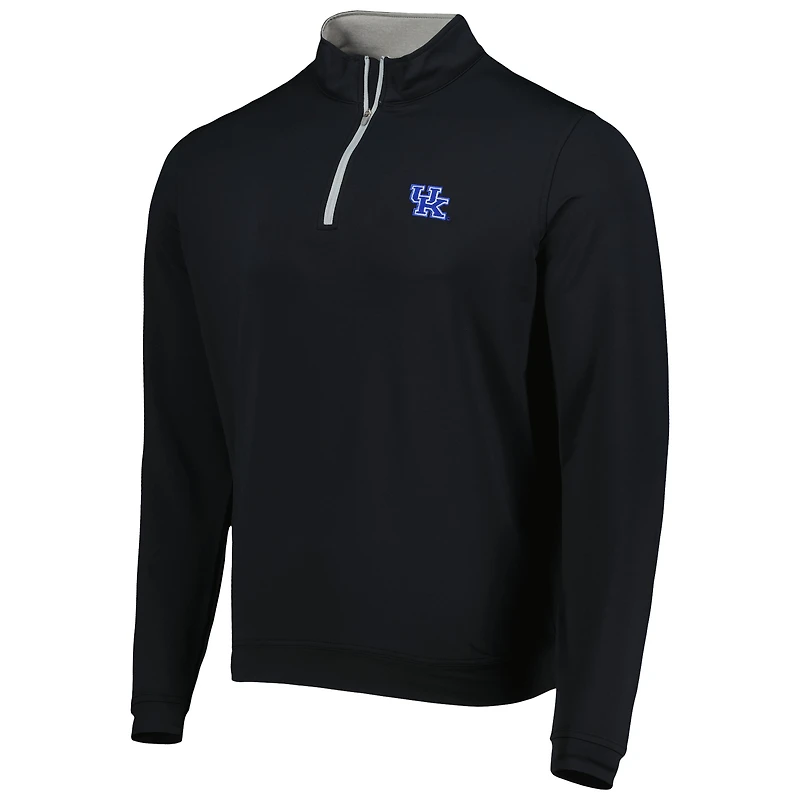Men's Peter Millar Black Kentucky Wildcats Perth Performance Quarter-Zip Top