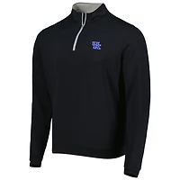 Men's Peter Millar Black Kentucky Wildcats Perth Performance Quarter-Zip Top