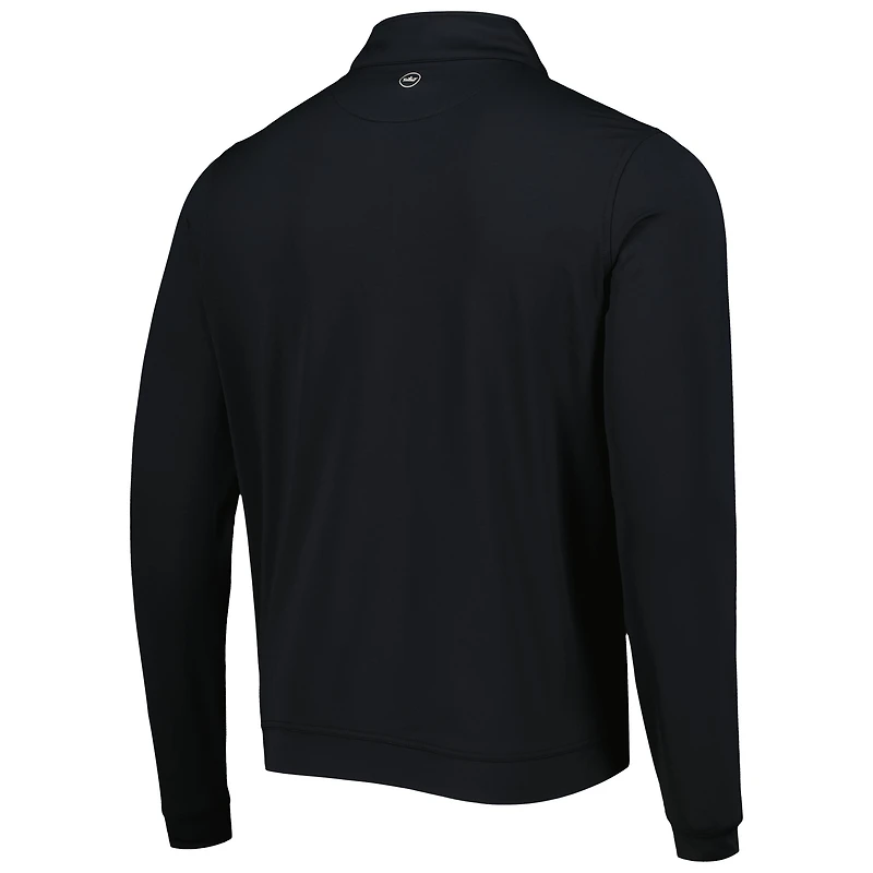Haut à glissière quart de performance Perth Kentucky Wildcats Peter Millar pour homme, noir