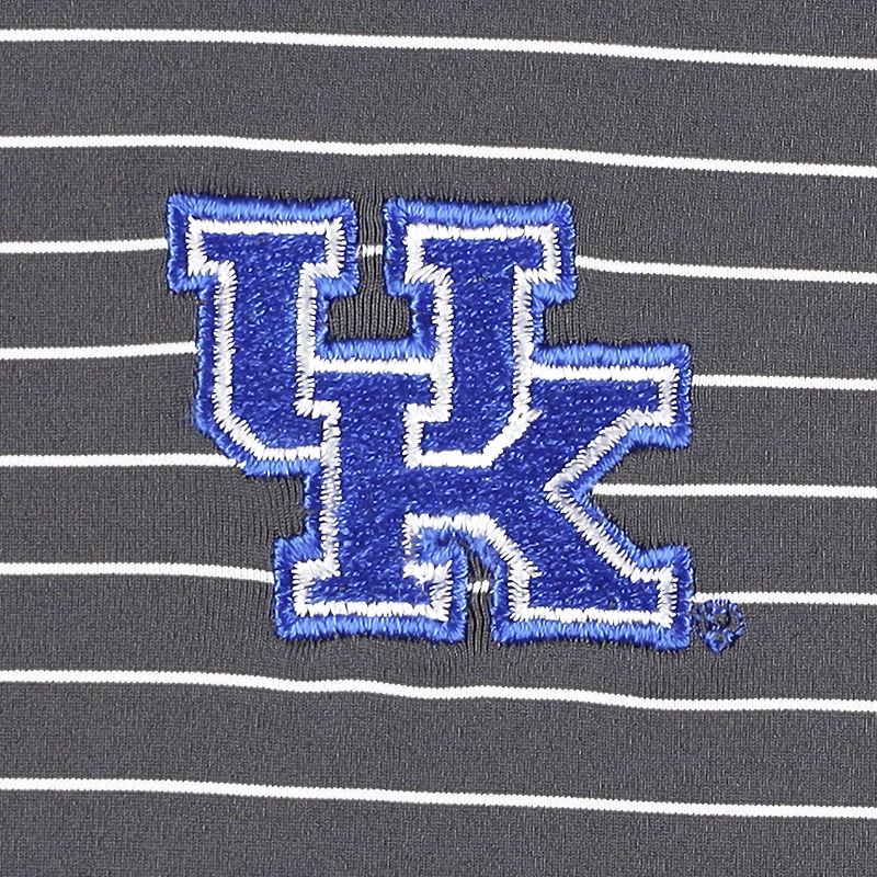 Men's Peter Millar Gray Kentucky Wildcats Crafty Performance Jersey Polo