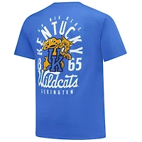 Men's Royal Kentucky Wildcats Big & Tall Mascot Overlay Essential Pocket T-Shirt