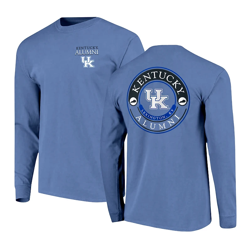 Men's Royal Kentucky Wildcats Circle Seal Alumni Long-Sleeve T-Shirt