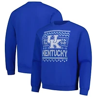 Men's  Royal Kentucky Wildcats Holiday Fleece Sweatshirt