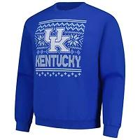 Men's  Royal Kentucky Wildcats Holiday Fleece Sweatshirt