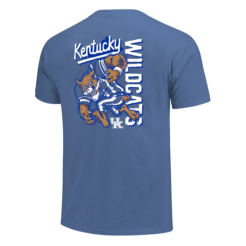 T-shirt homme Royal Kentucky Wildcats avec mascotte dessinée, couleurs confortables