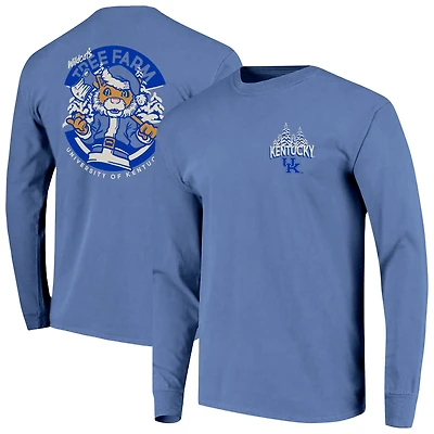 Men's  Royal Kentucky Wildcats Tree Farm Comfort Colors Long-Sleeve T-Shirt