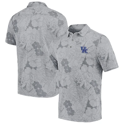 Men's Tommy Bahama Gray Kentucky Wildcats Miramar Blooms Polo