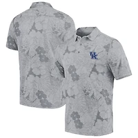 Men's Tommy Bahama Gray Kentucky Wildcats Miramar Blooms Polo