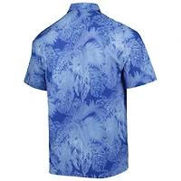 Men's Tommy Bahama Royal Kentucky Wildcats Big & Tall Coast Luminescent Fronds IslandZone Button-Up Camp Shirt