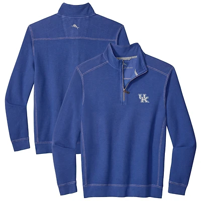 Veste demi-zip Tommy Bahama Royal Kentucky Wildcats Montego Bay pour homme