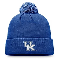 Bonnet en tricot à revers et pompon pour homme, motif Royal Kentucky Wildcats