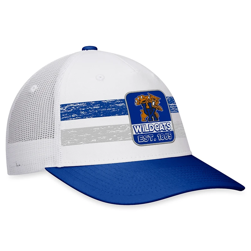 Casquette Top of the World White/Royal Kentucky Wildcats Retro Fade Snapback pour homme
