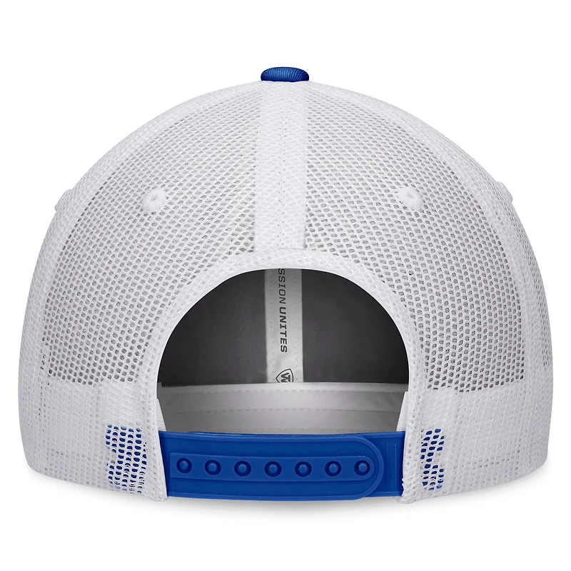 Casquette Top of the World White/Royal Kentucky Wildcats Retro Fade Snapback pour homme