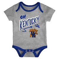 Ensemble de trois bodies pour nouveau-nés et nourrissons Outerstuff Kentucky Wildcats jouer toute la journée