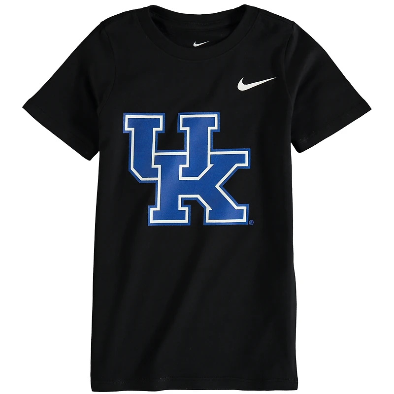 T-shirt Nike noir avec logo des Kentucky Wildcats pour enfants d'âge préscolaire