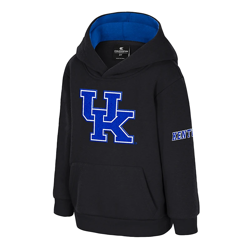 Toddler Colosseum  Black Kentucky Wildcats Big Logo Volume Fleece Pullover Hoodie