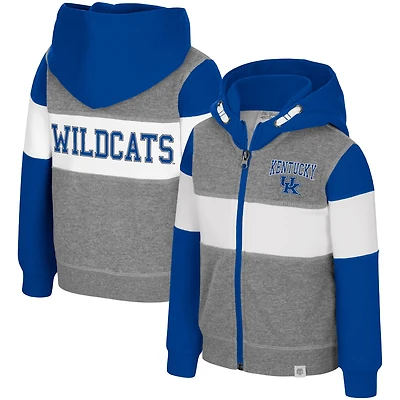 Toddler Colosseum Heather Gray Kentucky Wildcats Bert Full-Zip Hoodie