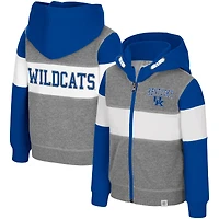Sweat à capuche zippé Bert pour tout-petits, gris chiné, motif Colosseum, Kentucky Wildcats