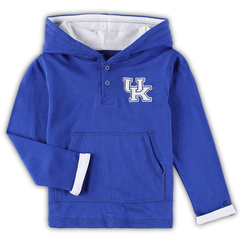 Ensemble sweat à capuche et pantalon de survêtement Colosseum Royal/Heathered Grey Kentucky Wildcats Poppies pour tout-petit